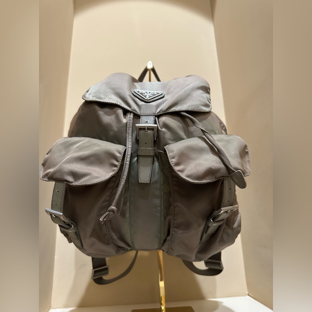 Prada Gray Backpack